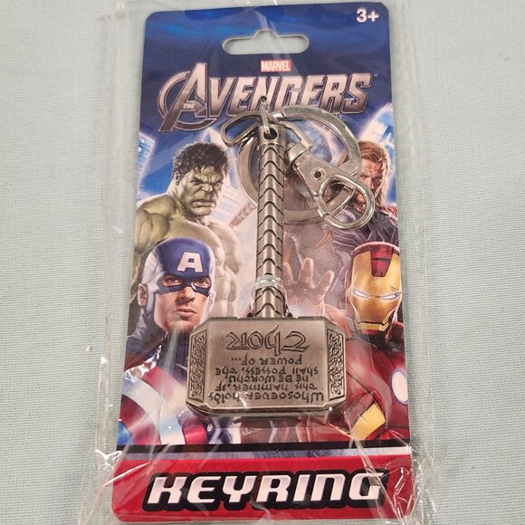 Marvel Avengers Movie Thor Hammer Keychain - Picture 1 of 2